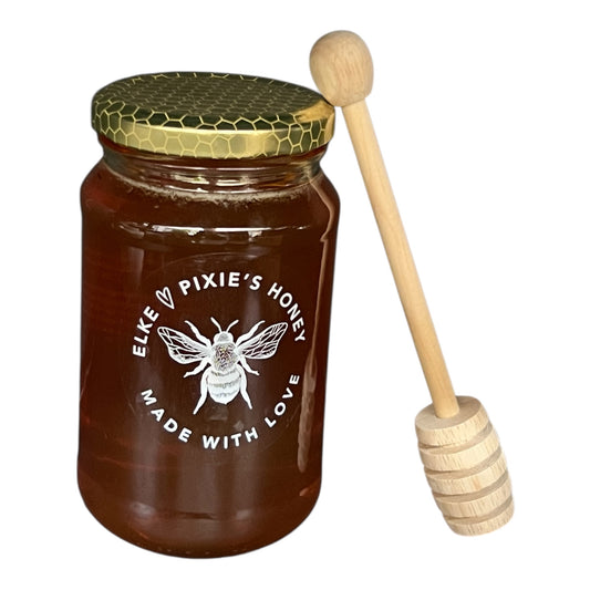 Elke Pixie's Honey + bamboo honey dipper